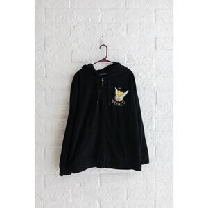 VTG/Y2K Women’s Black Zip Up Hoodie Tinkerbell - Spoiled